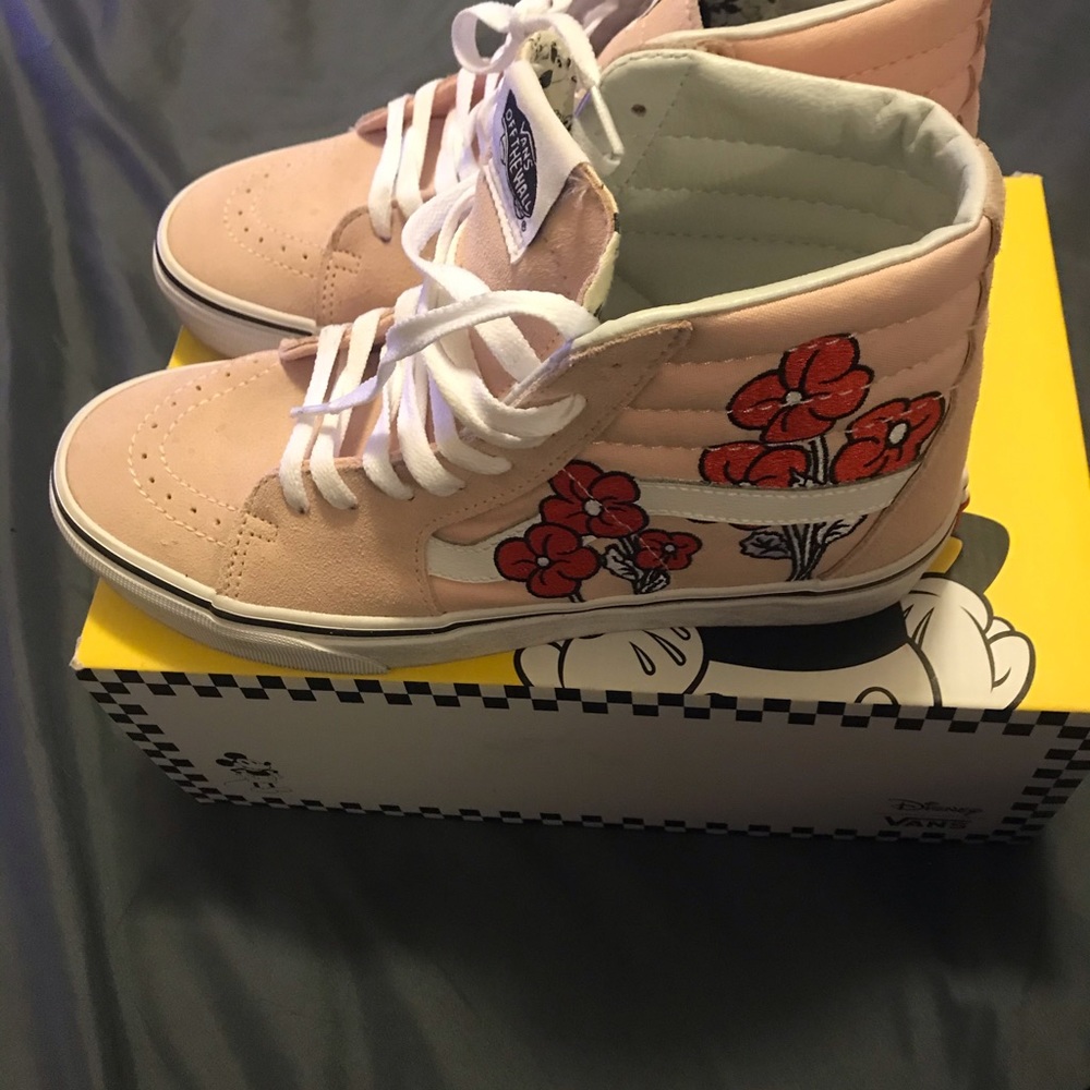 Minnie and Mickey Sk8-Hi Vans